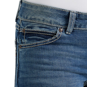 Wrangler Women's Retro Mae Mid Rise Bootcut Denim Jeans, Deadwood