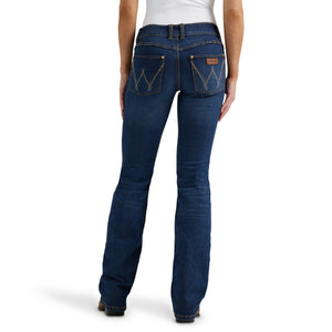Wrangler Women's Retro Mae Mid Rise Bootcut Denim Jeans, Ms Wash