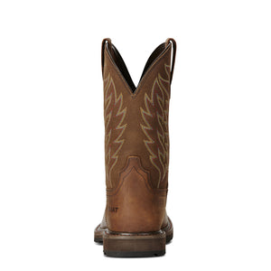 Ariat Men's Groundbreaker Wide Square Toe Steel Toe Work Boot, Brown