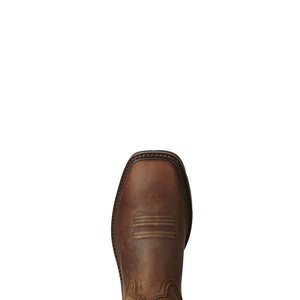 Ariat Men's Groundbreaker Wide Square Toe Steel Toe Work Boot, Brown