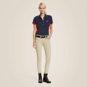 Ariat Women's USEF Prix Polo, Navy