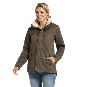Ariat Women's REAL Grizzly Jacket, Banyan Bark