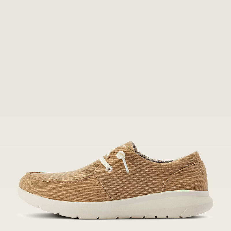 Ariat Women's Hilo Shoe, Washed Tan Canvas
