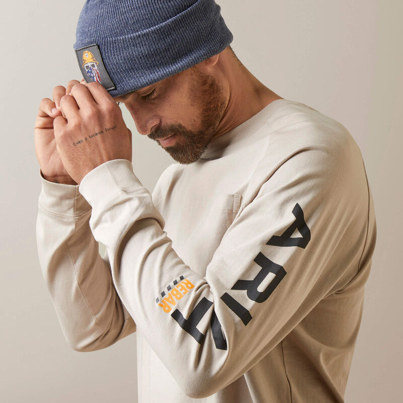 Ariat Men's Rebar Cotton Strong Graphic T-Shirt, String|Black