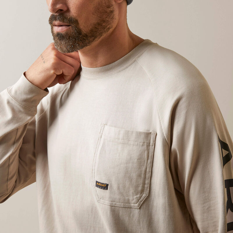 Ariat Men's Rebar Cotton Strong Graphic T-Shirt, String|Black