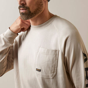 Ariat Men's Rebar Cotton Strong Graphic T-Shirt, String|Black