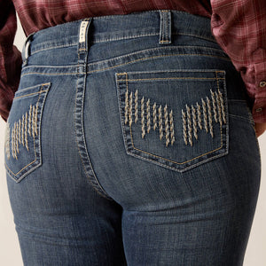 Ariat Women's R.E.A.L. Halyn Perfect Rise Bootcut Denim Jeans, Arkansas