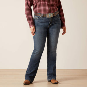 Ariat Women's R.E.A.L. Halyn Perfect Rise Bootcut Denim Jeans, Arkansas