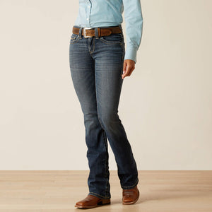 Ariat Women's R.E.A.L. Halyn Perfect Rise Bootcut Denim Jeans, Arkansas