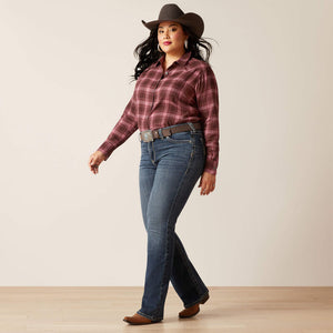 Ariat Women's R.E.A.L. Halyn Perfect Rise Bootcut Denim Jeans, Arkansas