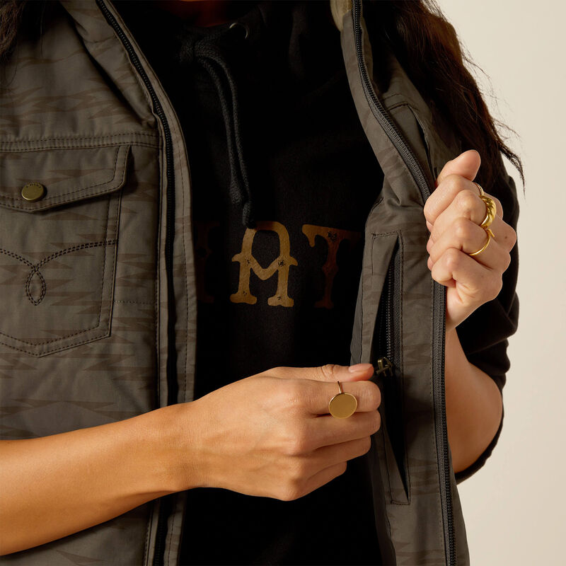 Ariat Women's Grizzly Quilted Vest, Banyan Bark