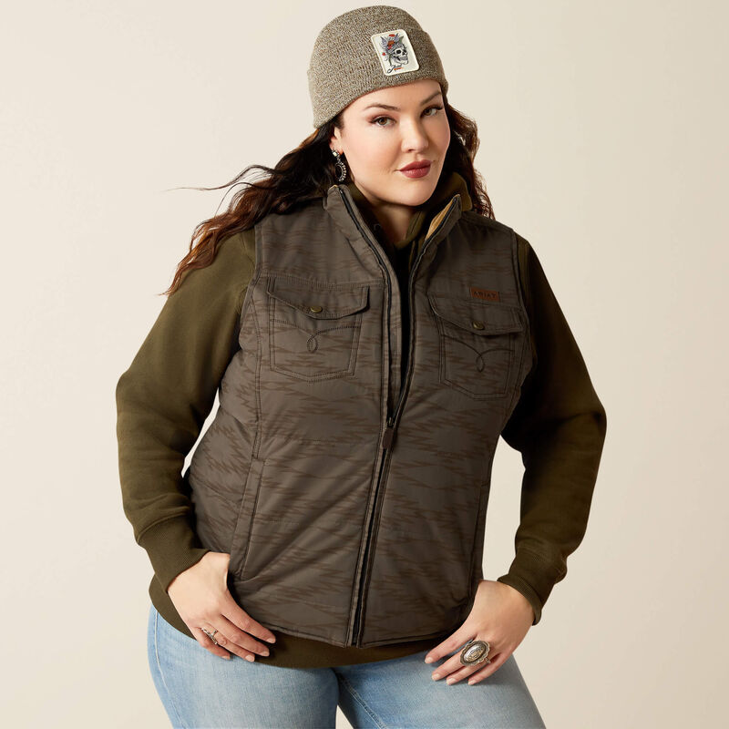 Ariat Women's Grizzly Quilted Vest, Banyan Bark