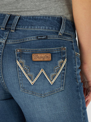 Wrangler Women's Retro Mae Mid Rise Bootcut Denim Jeans, Kasey