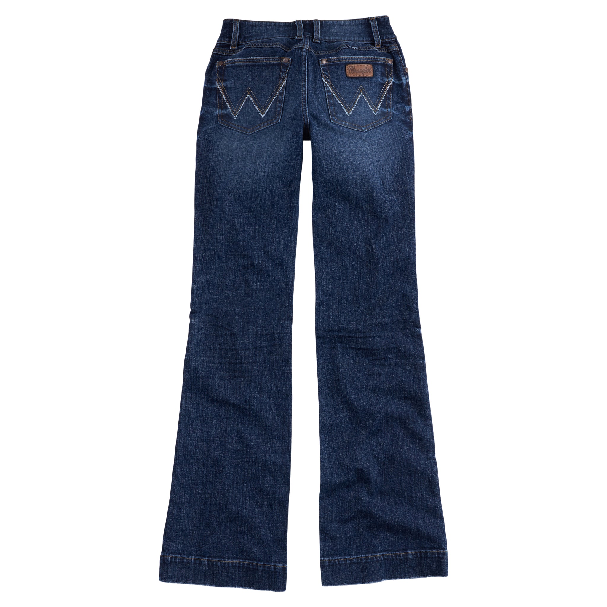 Wrangler Women's Retro Mae Mid Rise Trouser Denim Jeans, Shelby