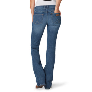Wrangler Women's Retro Mae Mid Rise Bootcut Denim Jeans, Megan
