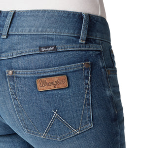 Wrangler Women's Retro Mae Mid Rise Bootcut Denim Jeans, Megan