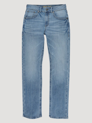 Rock 47 By Wrangler Men's Slim Fit Straight Leg Jean, Crazy Ivan Light / Medium Wash