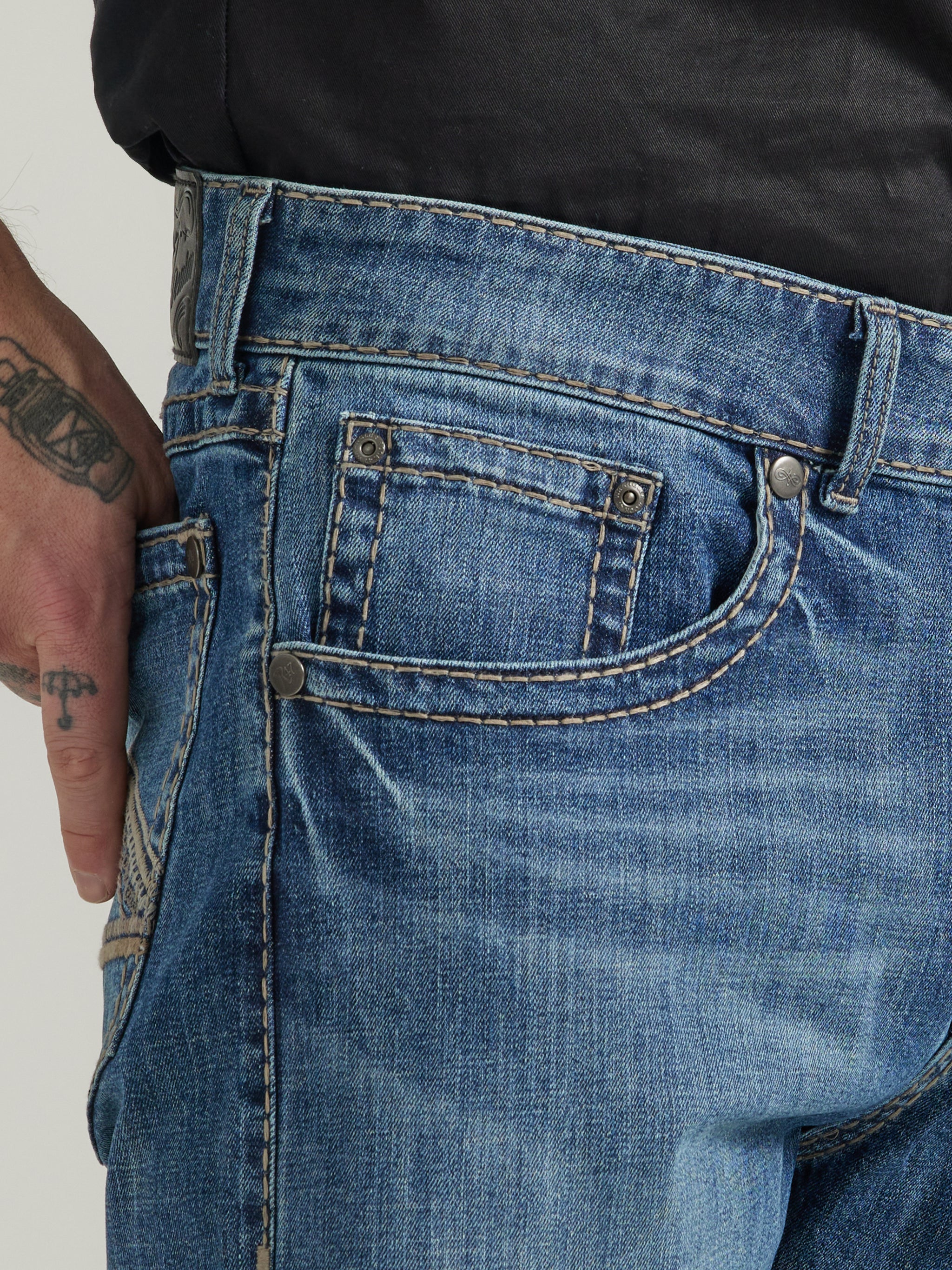 Rock 47 By Wrangler Men's Slim Fit Straight Leg Jean, Farrell