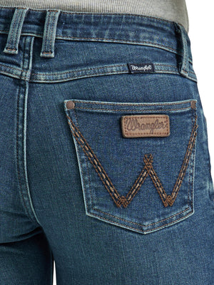 Wrangler Women's Retro Mae Mid Rise Trouser Denim Jeans, Jana