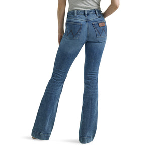 Wrangler Women's Retro Bailey High Rise Trouser Denim Jeans, Bessie