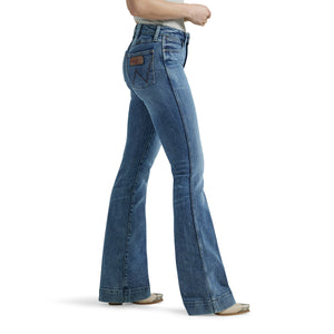 Wrangler Women's Retro Bailey High Rise Trouser Denim Jeans, Bessie