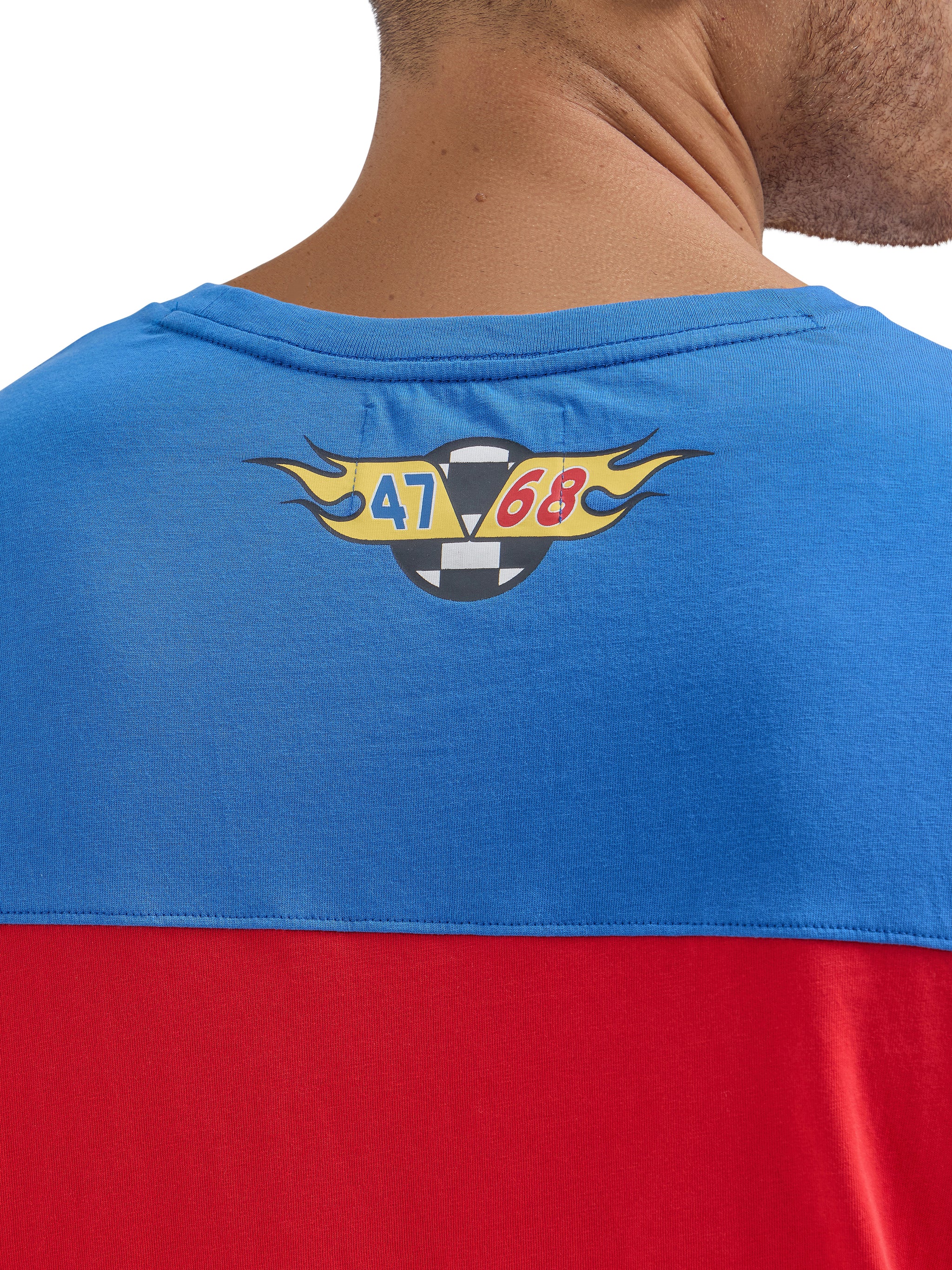 Wrangler® x Hot Wheels™ Men's Colorblock T-Shirt in Multicolor