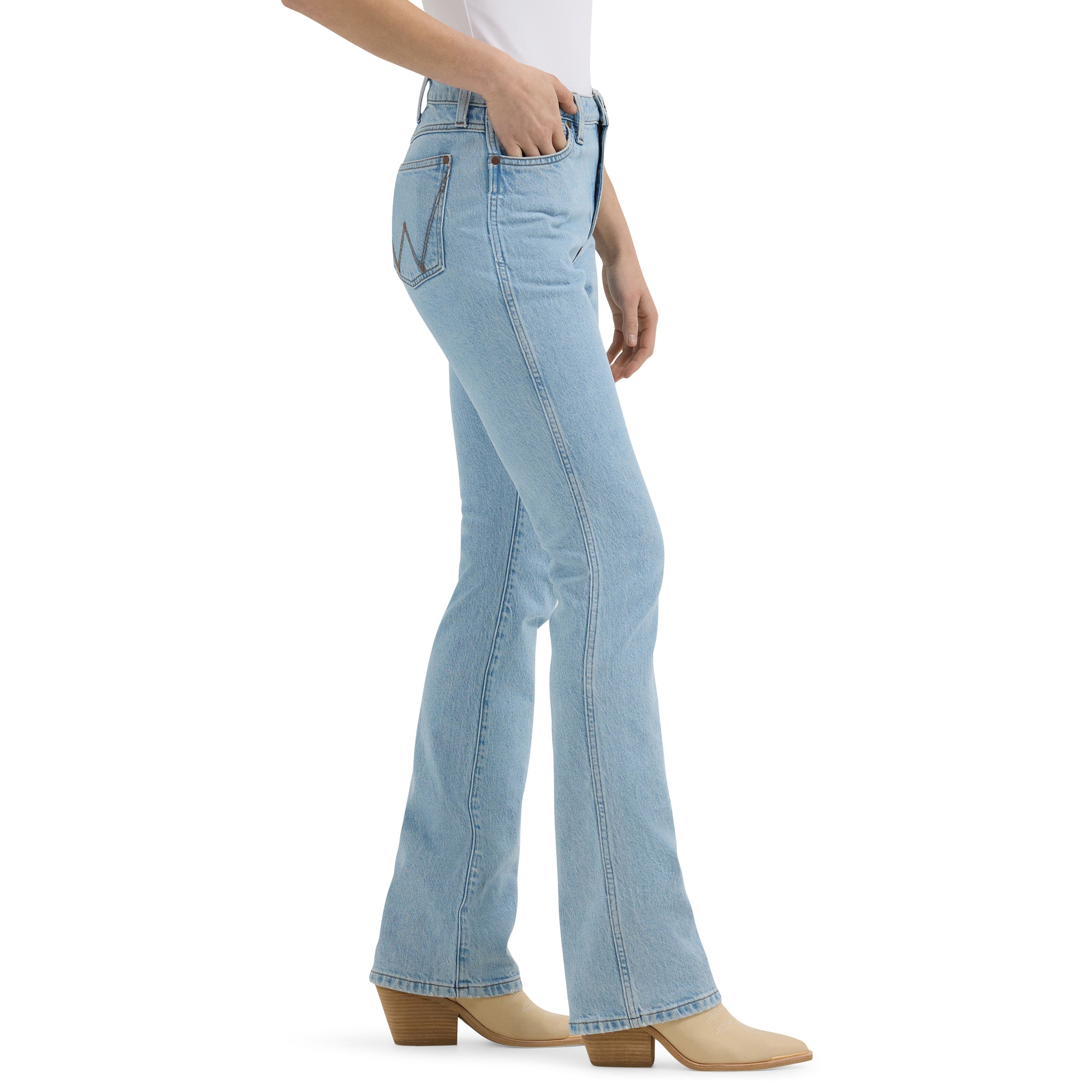 Wrangler Women's Retro Bailey High Rise Bootcut Denim Jeans, Lila