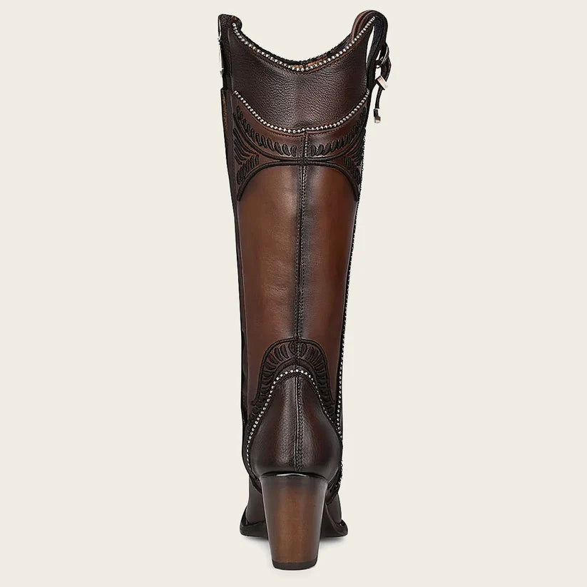 Cuadra Women's Res Pitbull Damasco Round Toe Boot, Chocolate