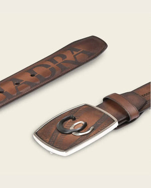 Cuadra Men's Bovine Leather Belt, Honey