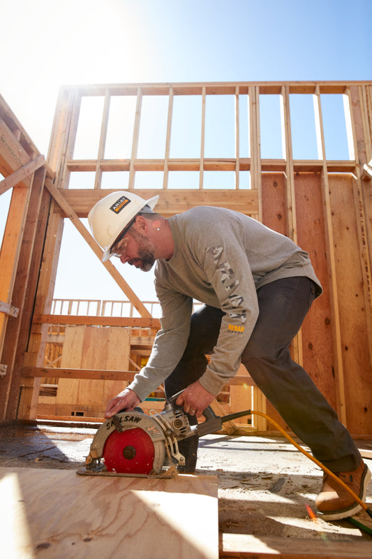 Ariat Men's Rebar Cotton Strong Graphic, Heather Grey