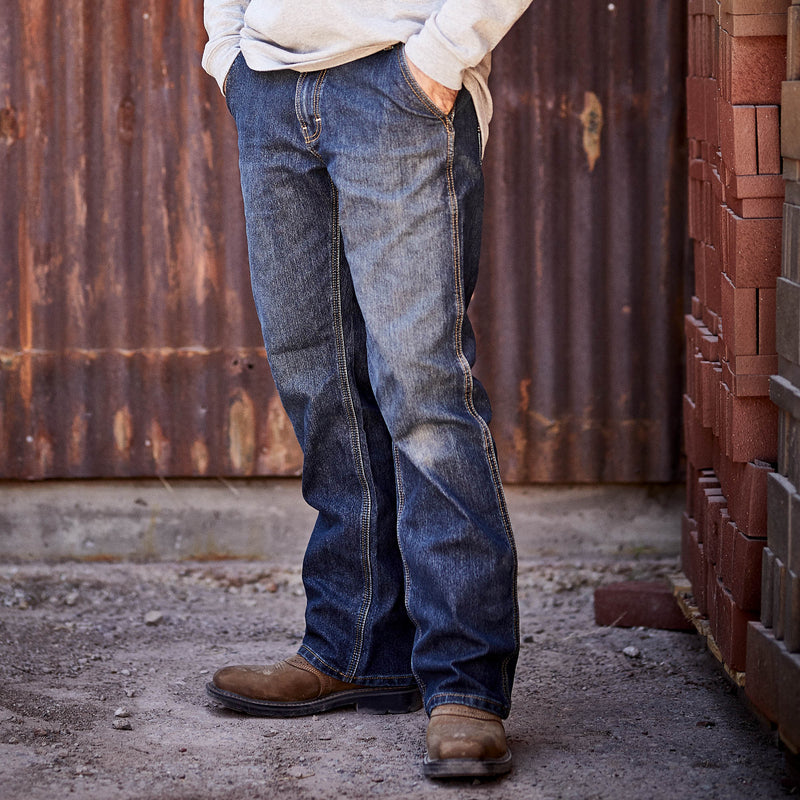 Ariat Men's Rebar M5 Straight DuraStretch Edge Straight Leg Jean, Ironside