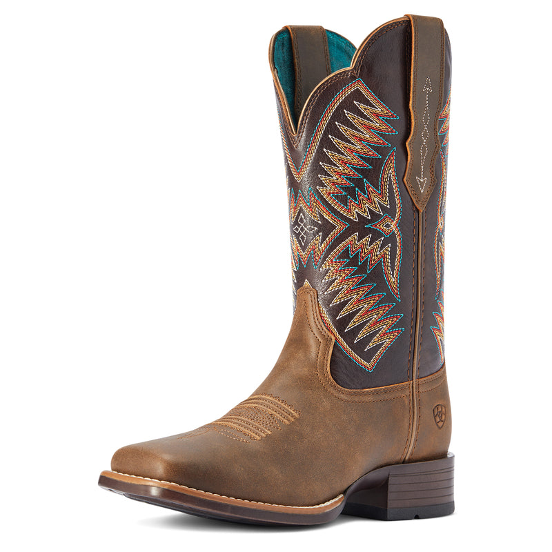 Ariat Women's Odessa StretchFit Western Boot, Fateful Brown