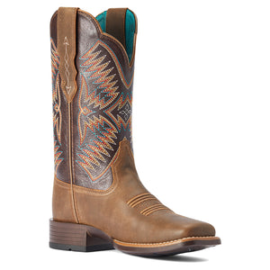 Ariat Women's Odessa StretchFit Western Boot, Fateful Brown