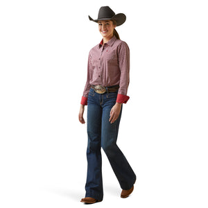 Ariat Women's Wrinkle Resist Kirby Stretch Shirt, Raleigh Geo