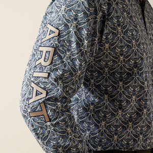 Ariat Men's Team Logo Orlando Classic Fit Long Sleeve Shirt, Blue|Tan