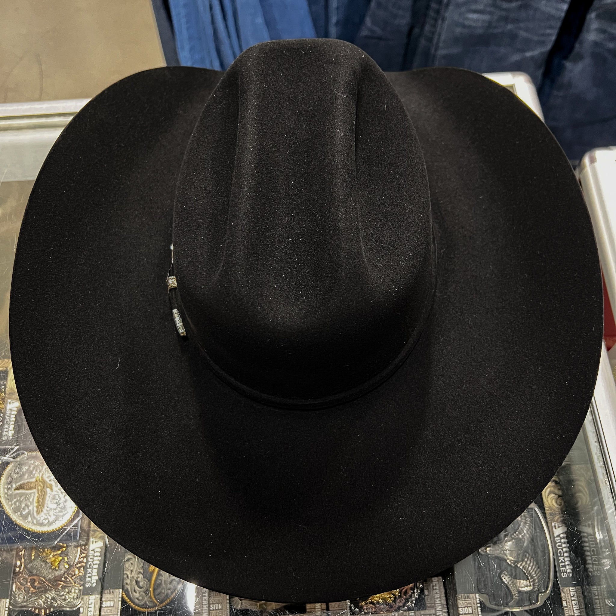 Ariat Men's 20X Fur Hat 4 1/4" Brim, Black