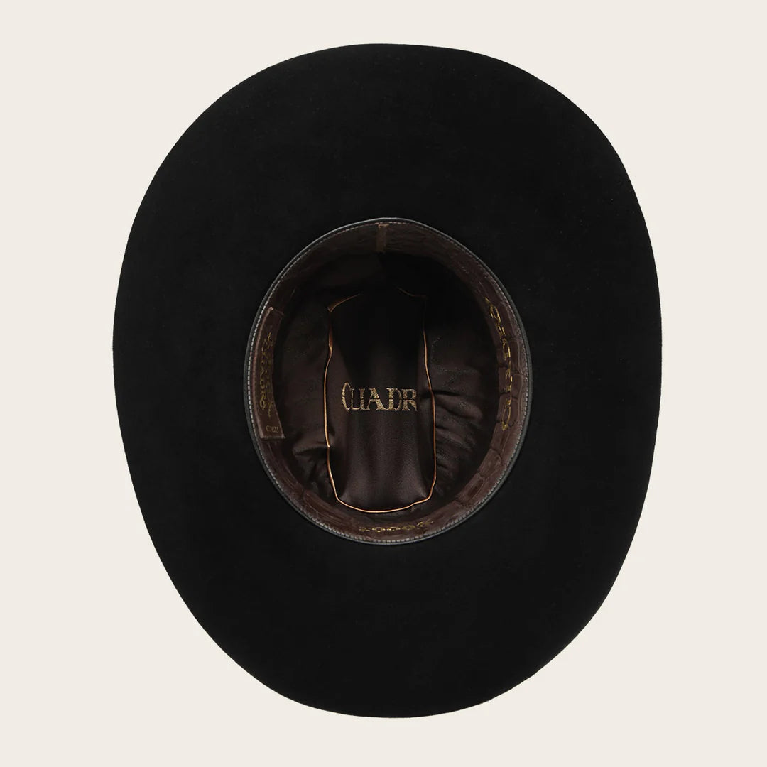 Cuadra Men's 1,000X The King Beaver Felt Cowboy Hat, Black