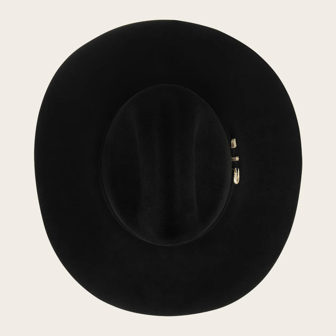 Cuadra Men's 1,000X The King Beaver Felt Cowboy Hat, Black
