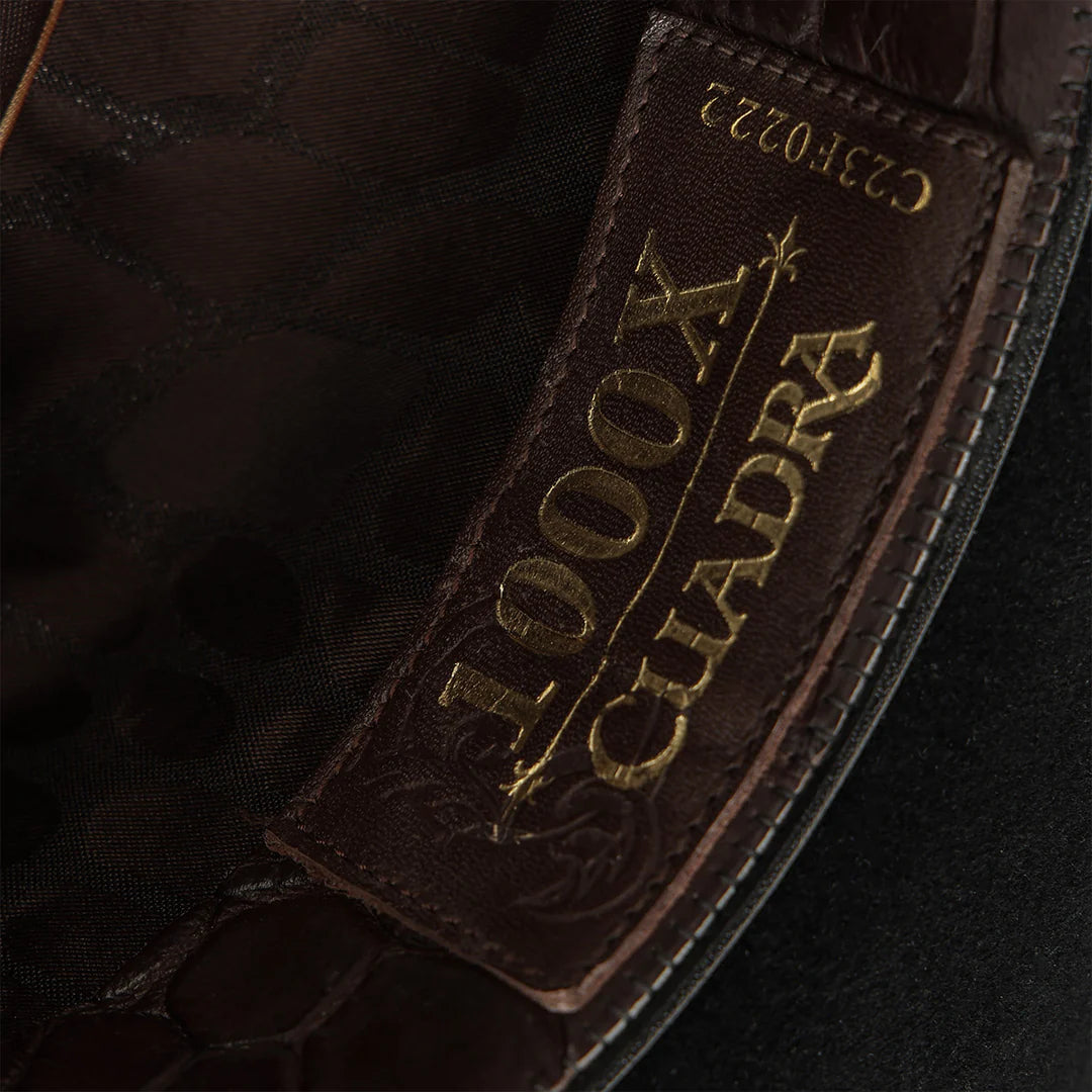 Cuadra Men's 1,000X The King Beaver Felt Cowboy Hat, Black