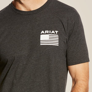Ariat Men's Freedom T-Shirt, Charcoal Heather