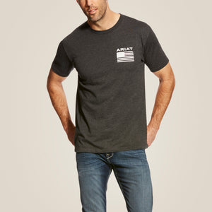 Ariat Men's Freedom T-Shirt, Charcoal Heather
