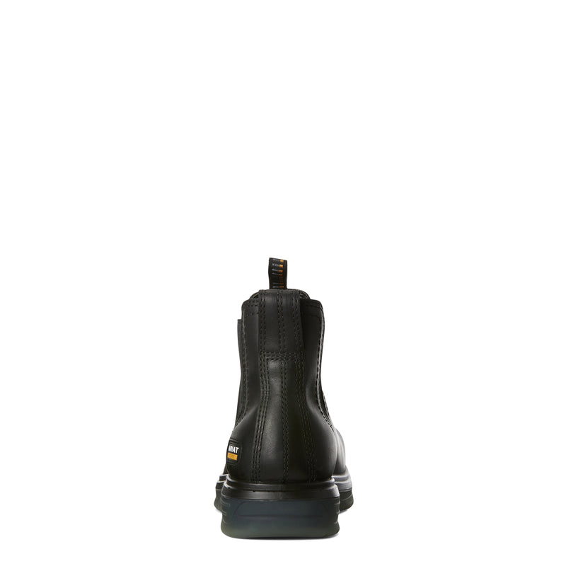 Ariat Men's Turbo Chelsea Waterproof Carbon Toe Work Boot, Black