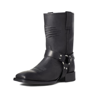 Ariat Men's Harness Patriot Ultra Western Boot, Black Ink