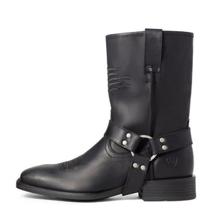 Ariat Men's Harness Patriot Ultra Western Boot, Black Ink