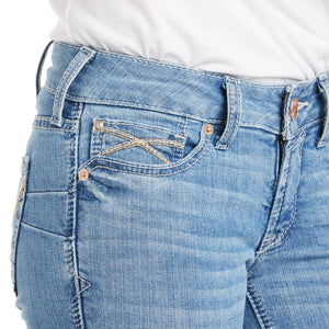 Ariat Women's R.E.A.L. Vivian Mid Rise Bootcut Denim Jeans, Detroit