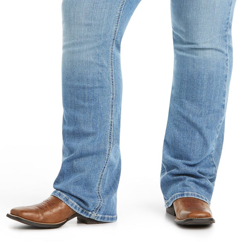Ariat Women's R.E.A.L. Vivian Mid Rise Bootcut Denim Jeans, Detroit