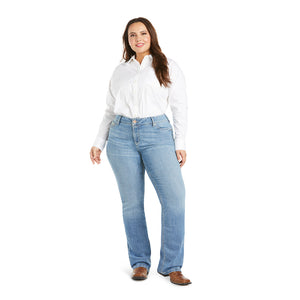 Ariat Women's R.E.A.L. Vivian Mid Rise Bootcut Denim Jeans, Detroit