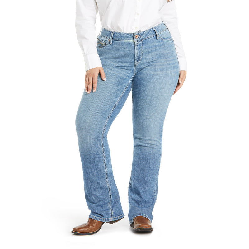 Ariat Women's R.E.A.L. Vivian Mid Rise Bootcut Denim Jeans, Detroit