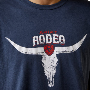 Ariat Men's Ariat Rodeo Skull T-Shirt, Navy Heather