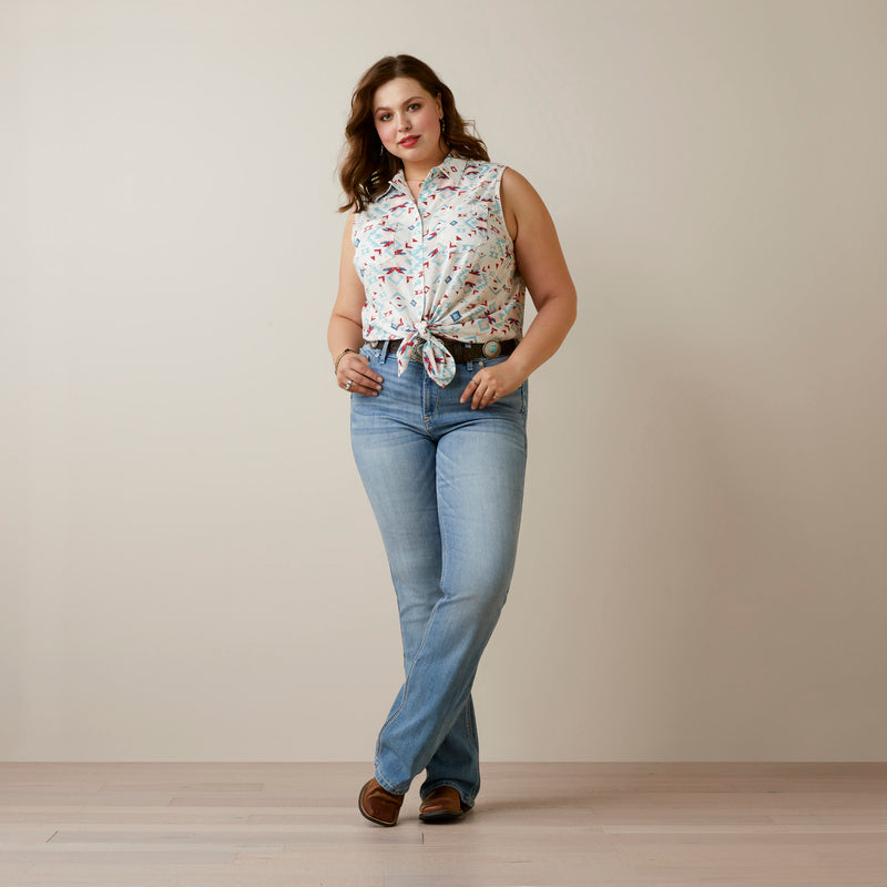 Ariat Women's R.E.A.L. Brianna Perfect Rise Bootcut Denim Jeans, Oklahoma